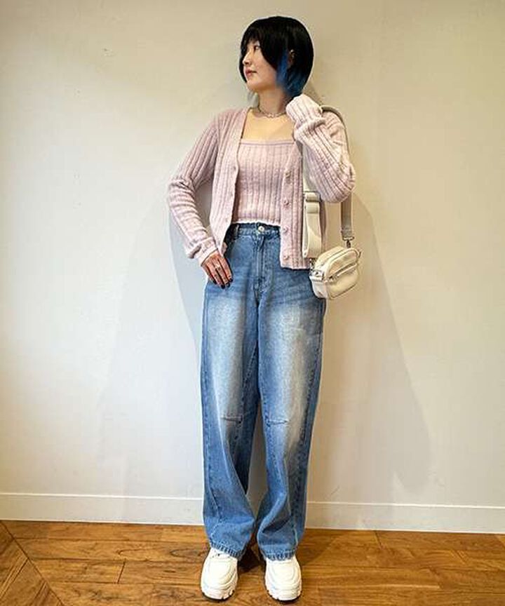 Curved Pants,Khaki, medium image number 14