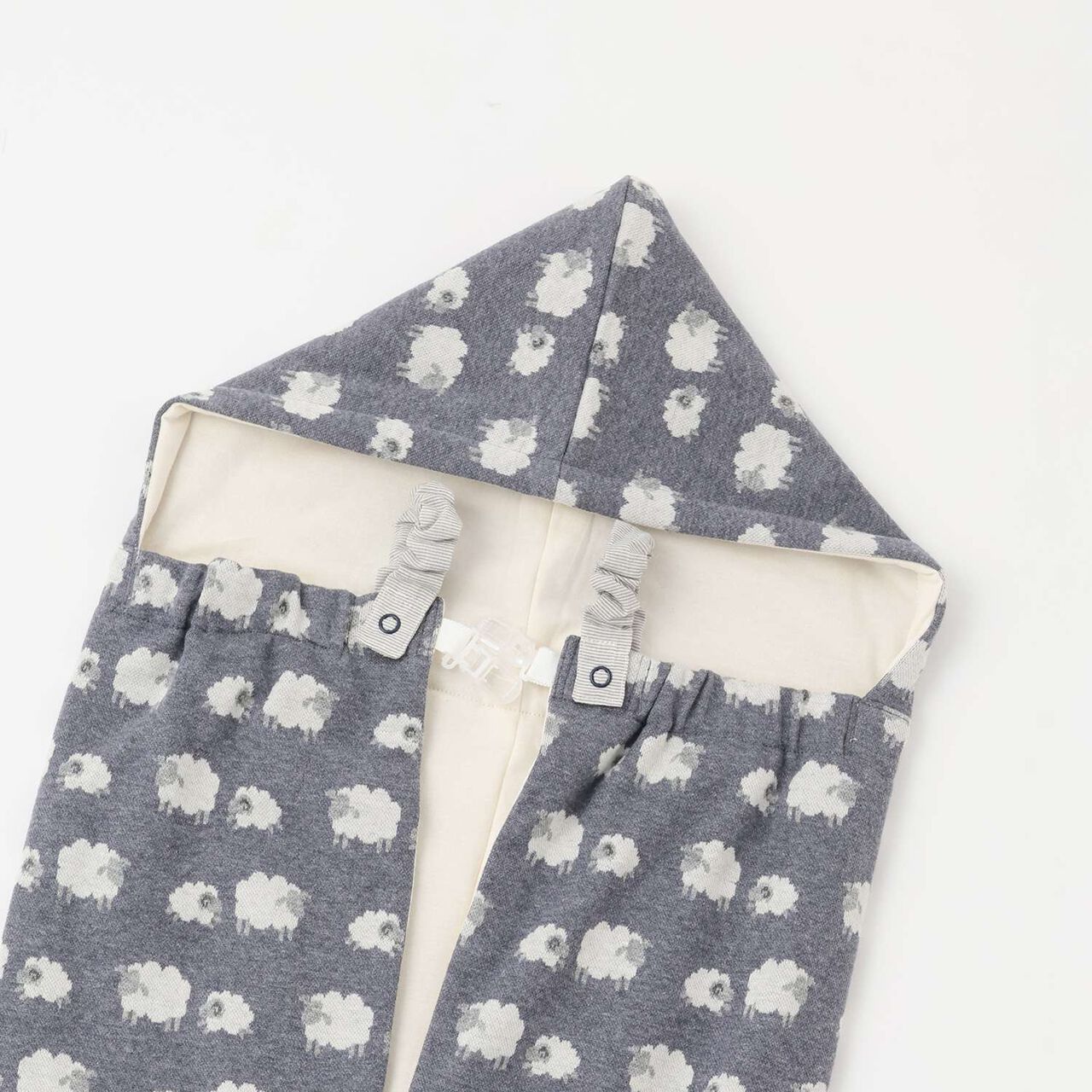 Organic Jacquard 4 WAY Walnut,Navy, large image number 2