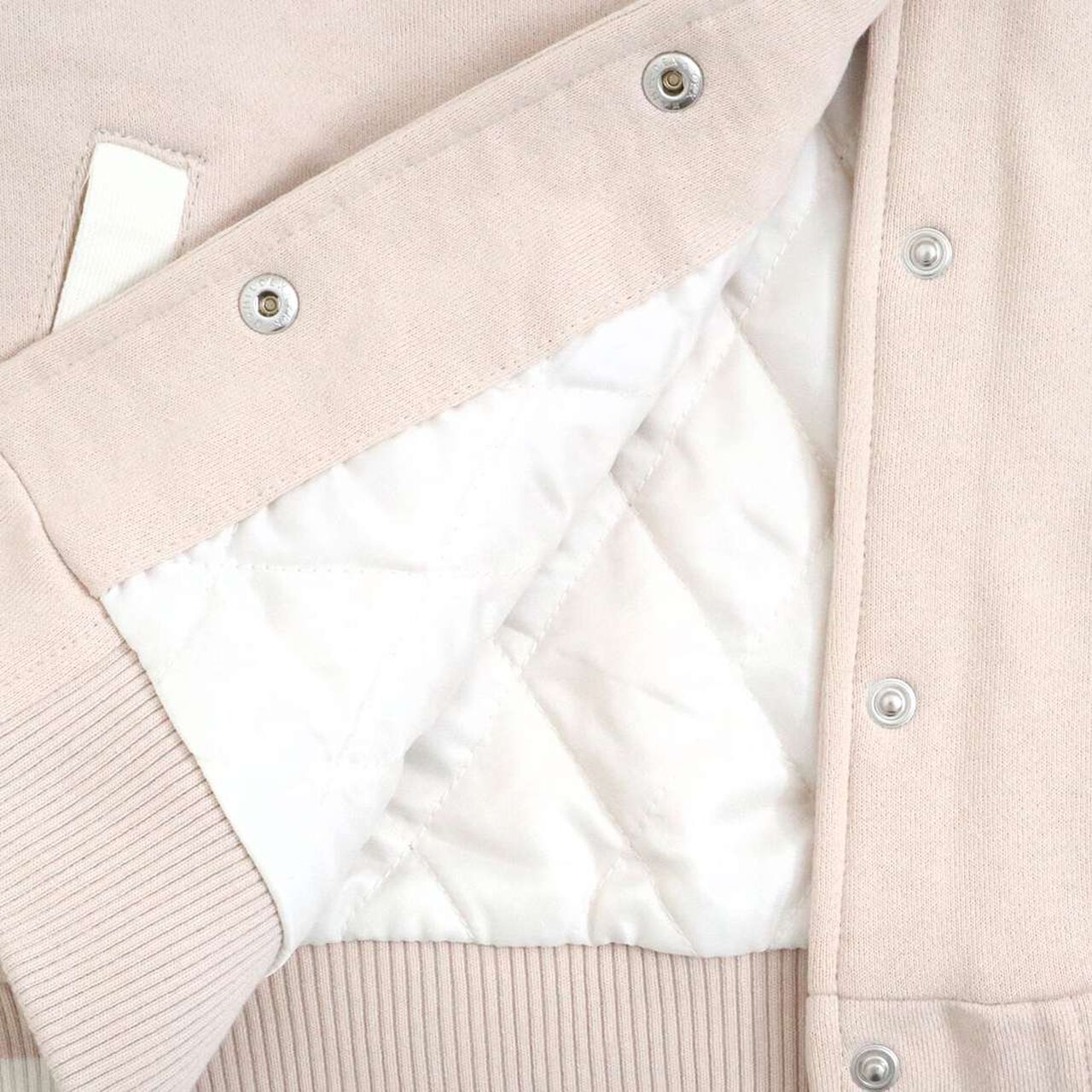 Troislapins Rabbit Patch Varsity Jacket (140-160),Beige, large image number 10