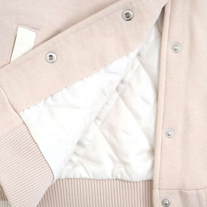 Troislapins Rabbit Patch Varsity Jacket (140-160),Beige, medium image number 10