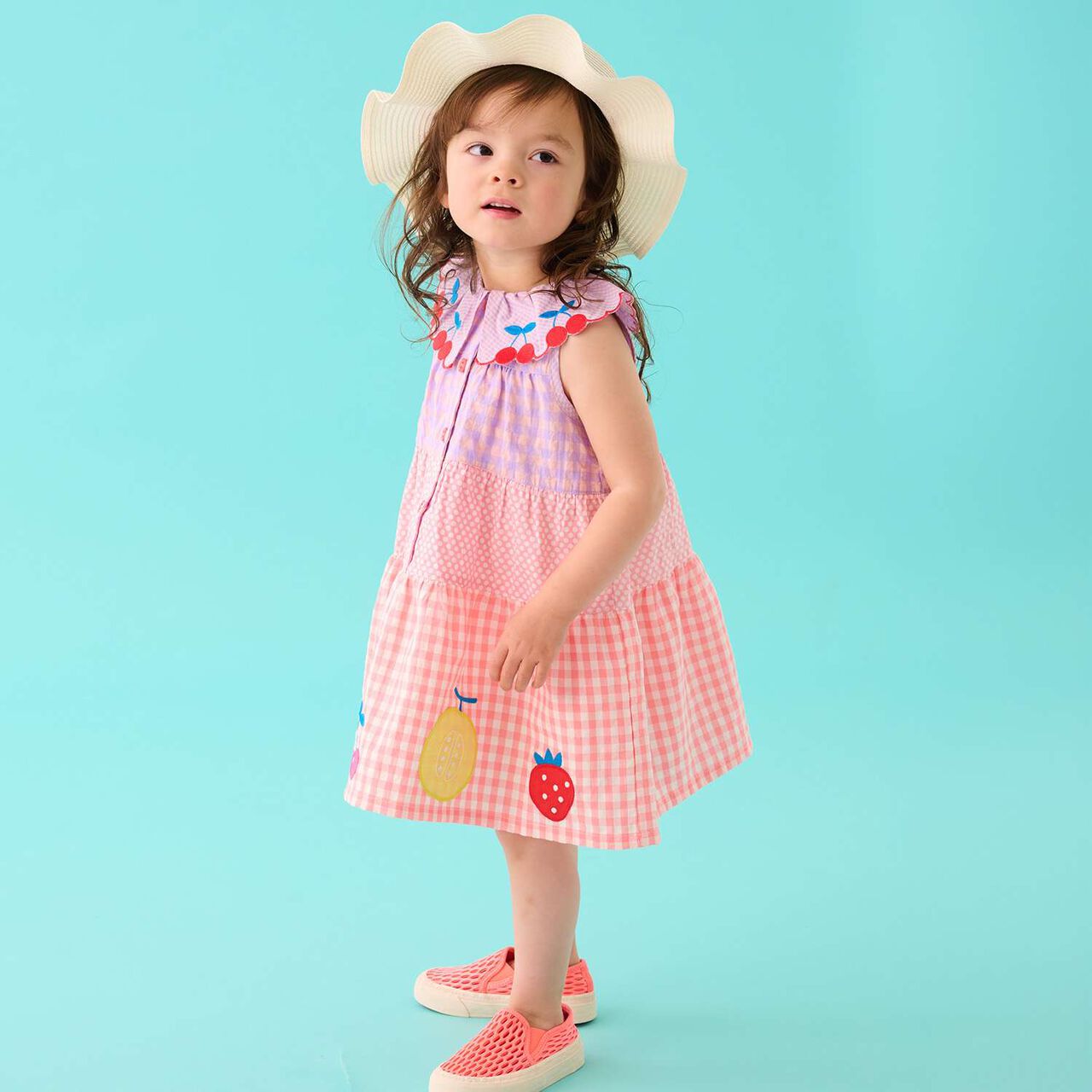 Washable Cherry Hat,Pearl white, large image number 5