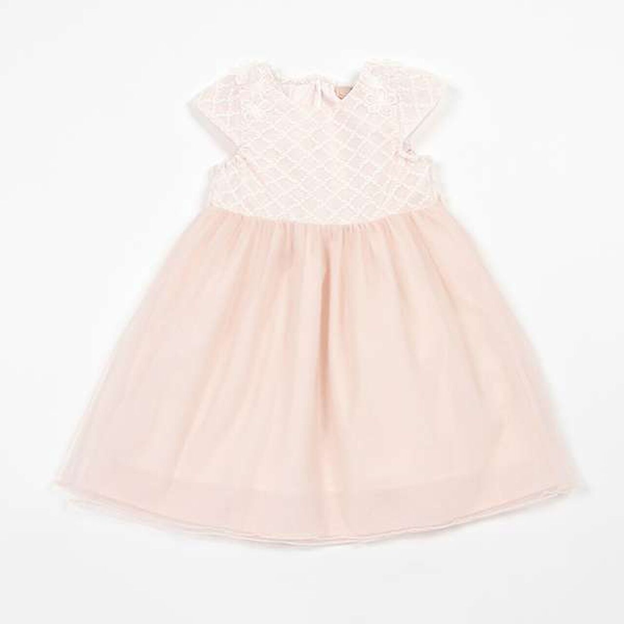 Flower Lace Tulle One-Piece Dress,Cream, large image number 14