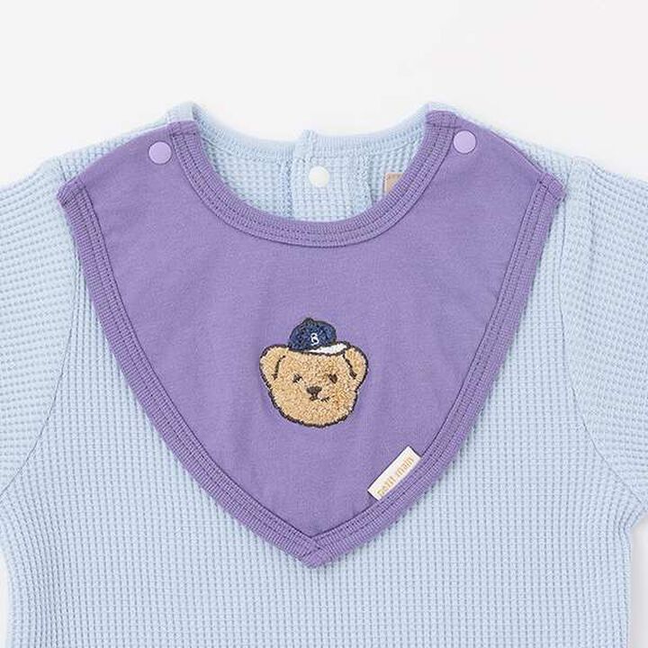 Bib-Attached Romper,Yellow, medium image number 6