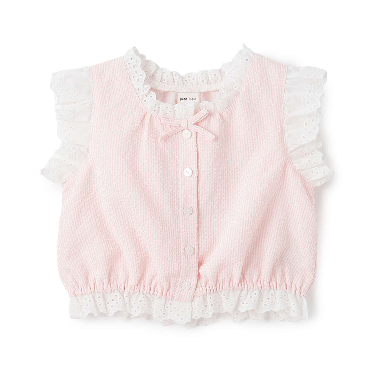 Link Cotton Lace Top,Light pink, large image number 0