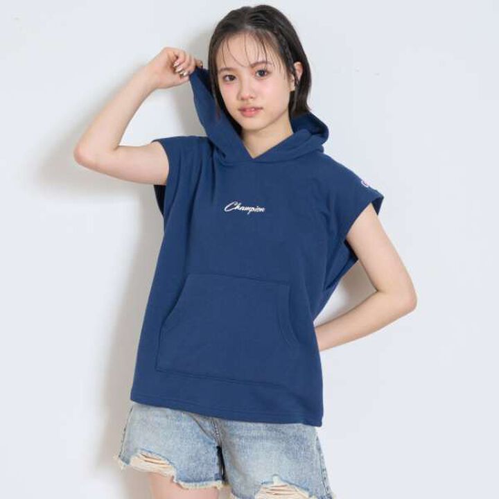 [Champion] Sleeveless Parka,Smoke white, medium image number 1