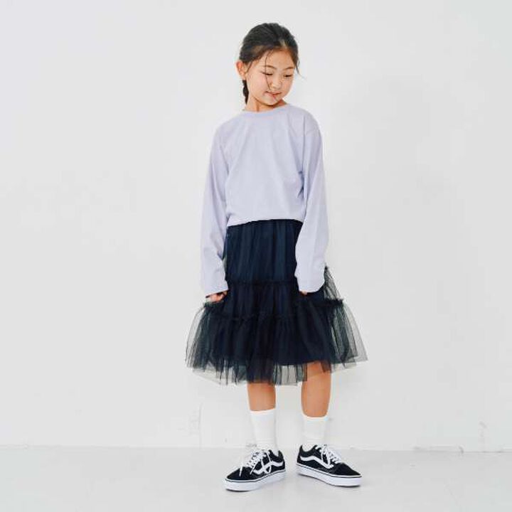 Tulle Tiered Skirt,Ivory, medium image number 19