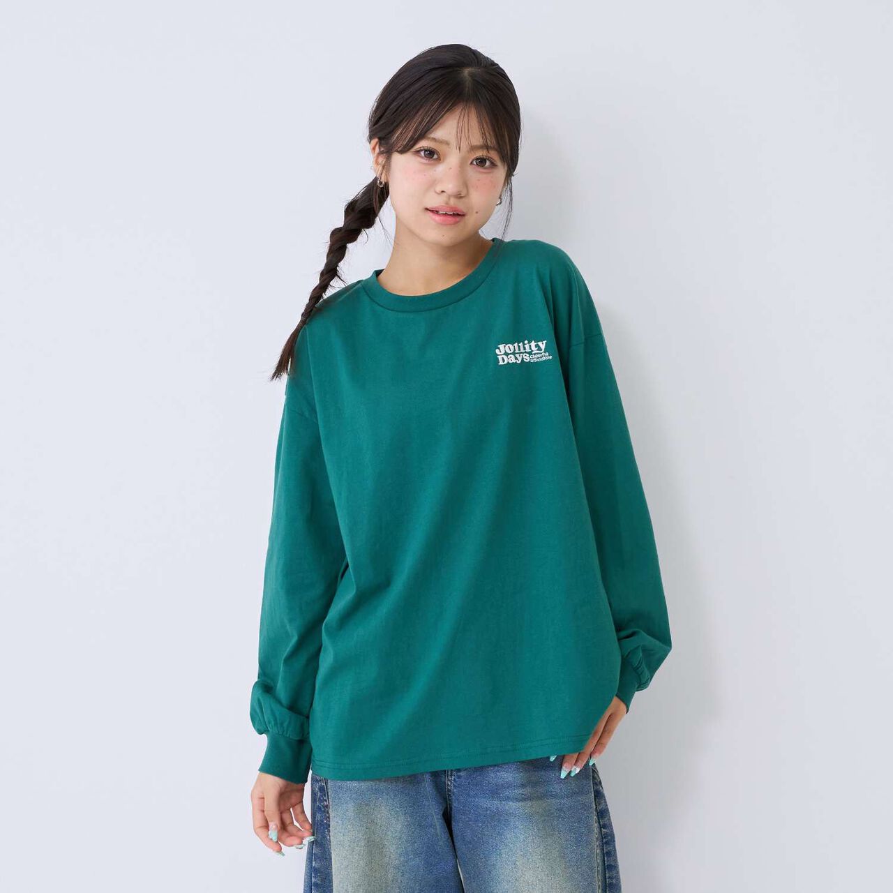 [100% Cotton] Animal Motif Long-Sleeve T-Shirt,Off white, large image number 13