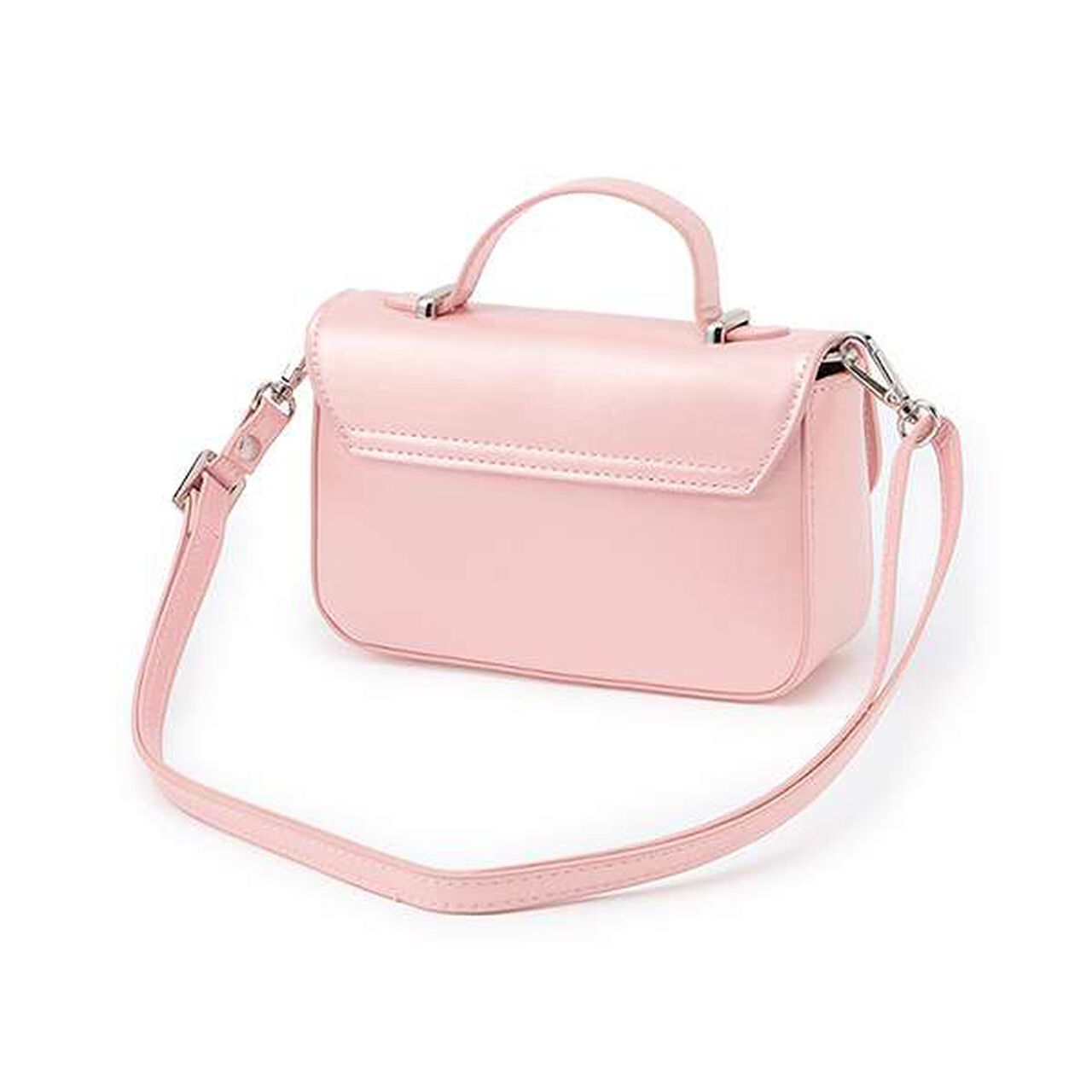 Double Ribbon Handbag,Black, large image number 1