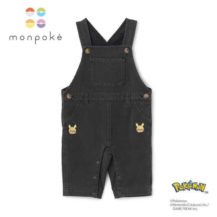[Monpoke] Motif Overalls,Black, medium image number 3