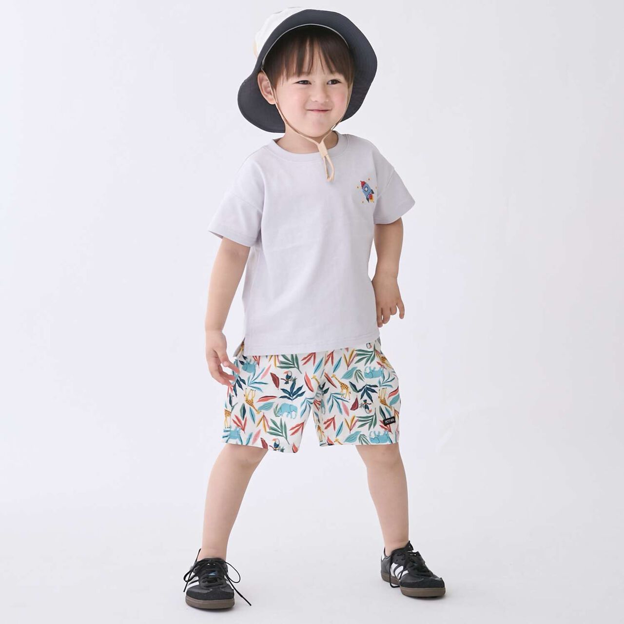[Food Stain Resistant] Embroidered Short Sleeve T-Shirt,Coral red, large image number 10