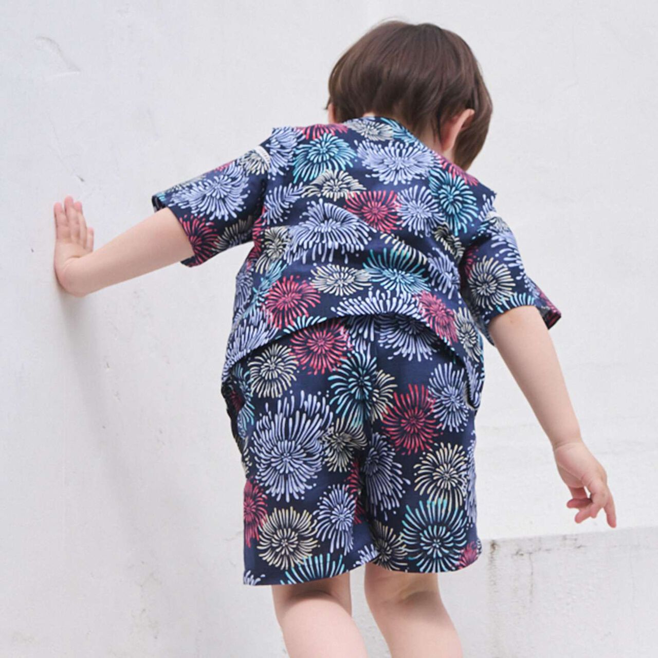 [Easy Wear] Boys Assorted Jinbei,Pearl white, large image number 4
