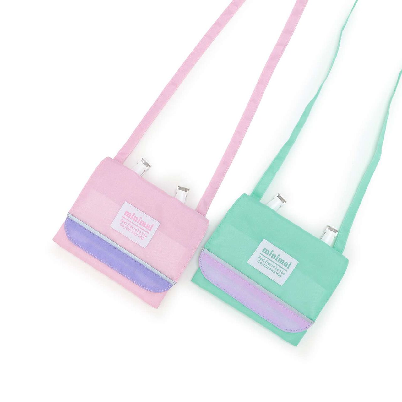 [DailyME/Water-Repellent] Travel Small Shoulder Bag with Pocket,Pink, large image number 11