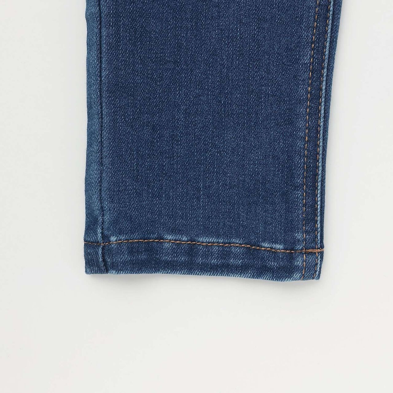 Link Denim Straight Pants,Navy, large image number 5