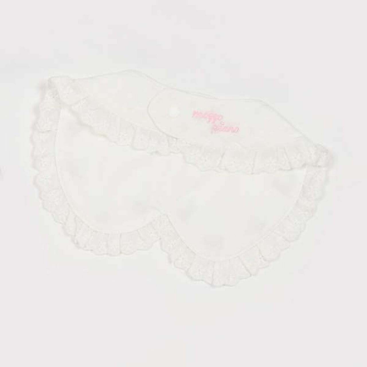 Strawberry Cherry Embroidery Collar Style Bib,Light pink, large image number 1