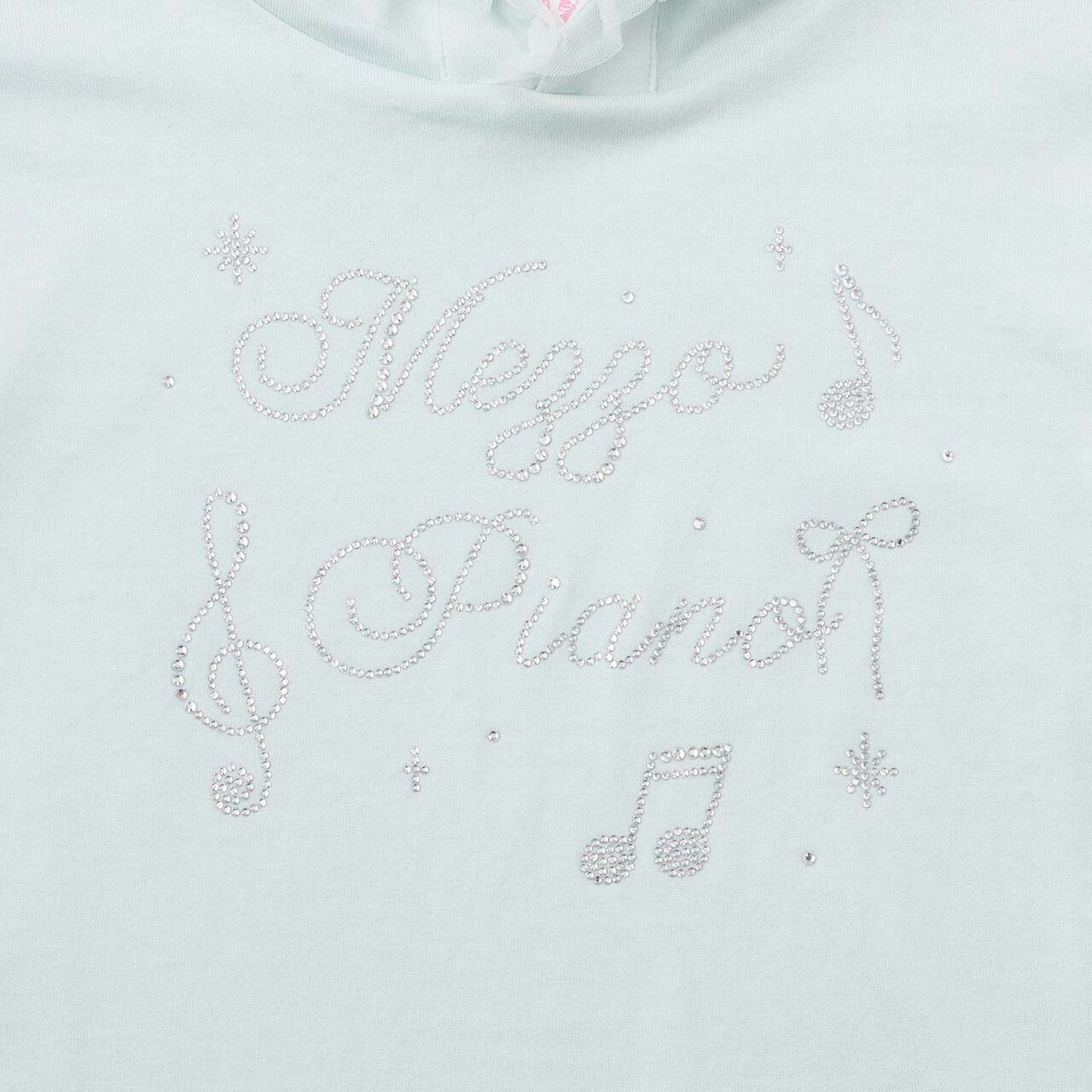 Sparkling Note Logo Parka T-Shirt,Lavender, large image number 3