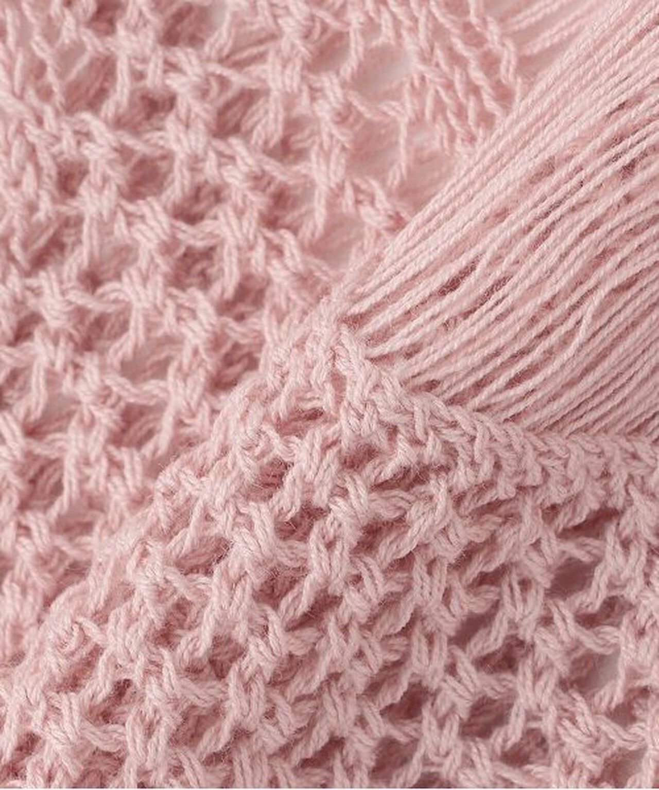 Damaged Mesh Knitwear,Ivory, large image number 3