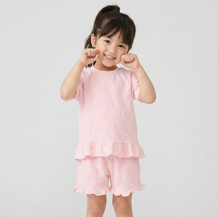 Jacquard Pile Loungewear Set,Pink, medium image number 4