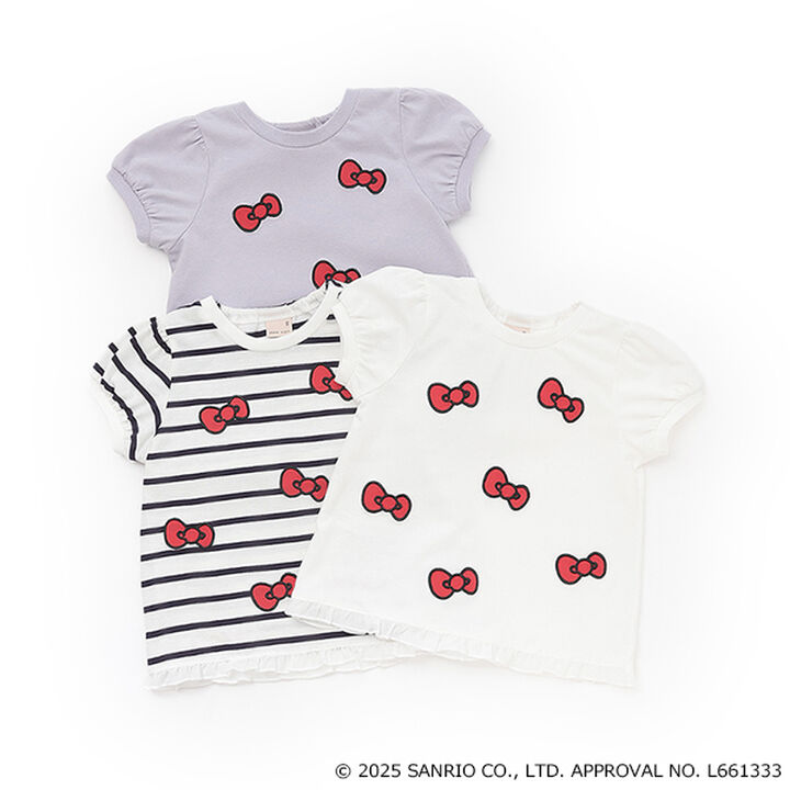 [Sanrio Characters] Ribbon Appliqué T-Shirt,Navy, medium image number 17