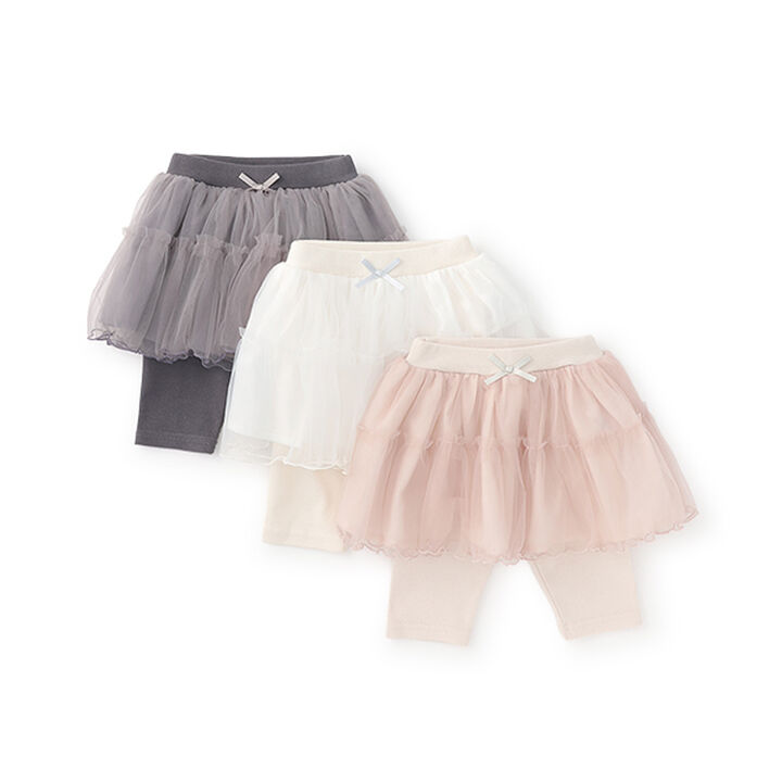 [Cool Touch] Tulle Skirt with 5-Minute Length Leggings,Light pink, medium image number 11