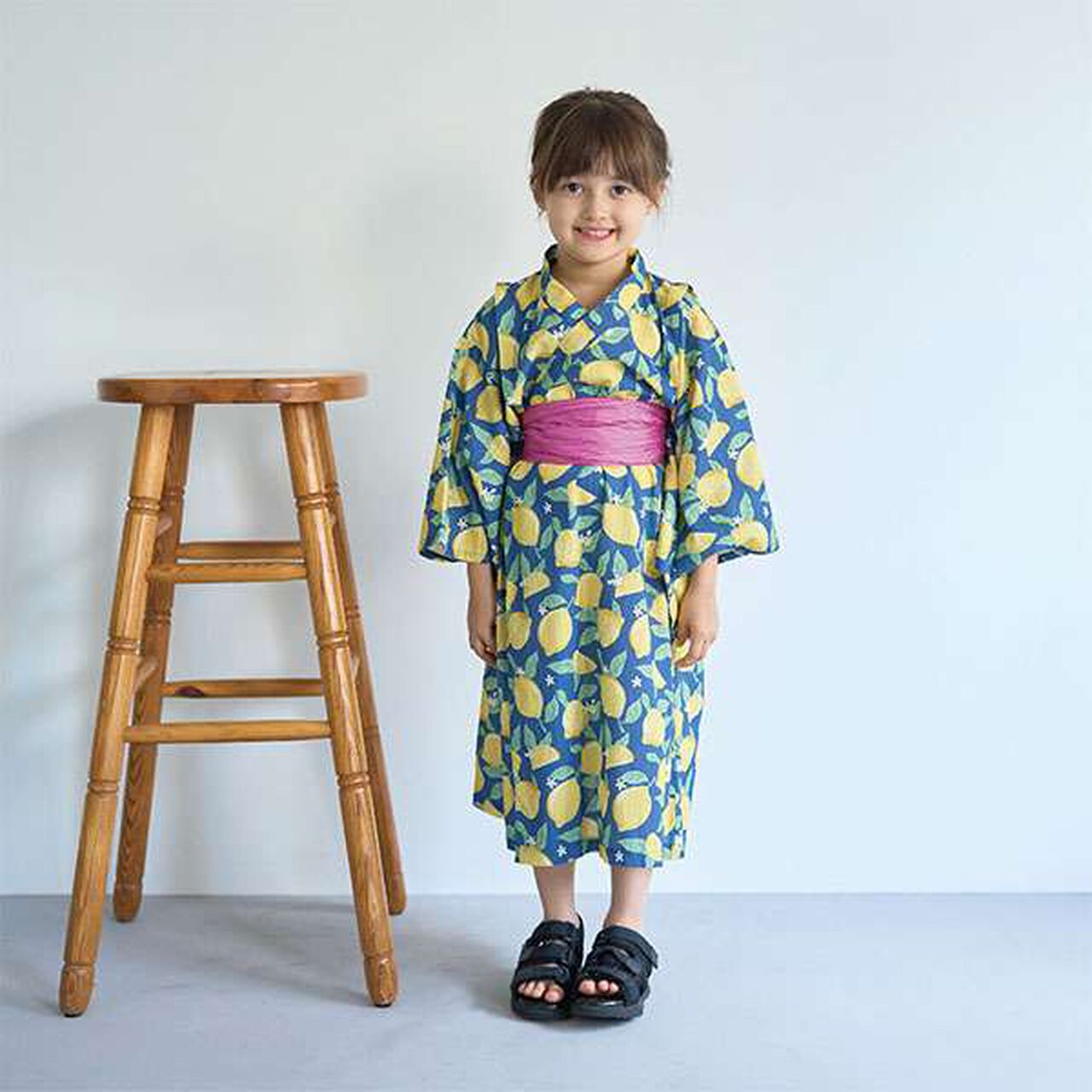 Easy-to-Wear One-Piece Yukata,Cream, large image number 24