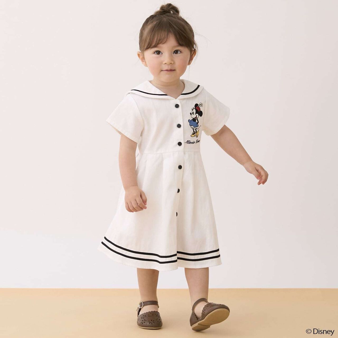 [Disney] Sailor One-Piece Dress,Off white, large image number 0