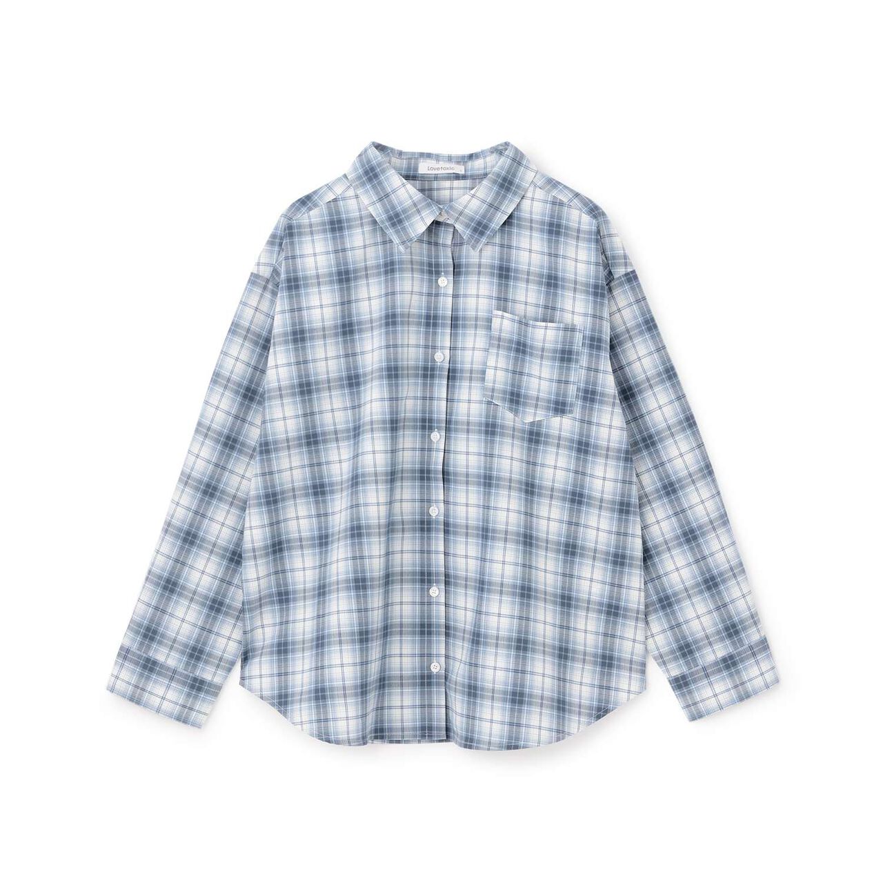 Loose Checkered Shirt,Brown, large image number 10