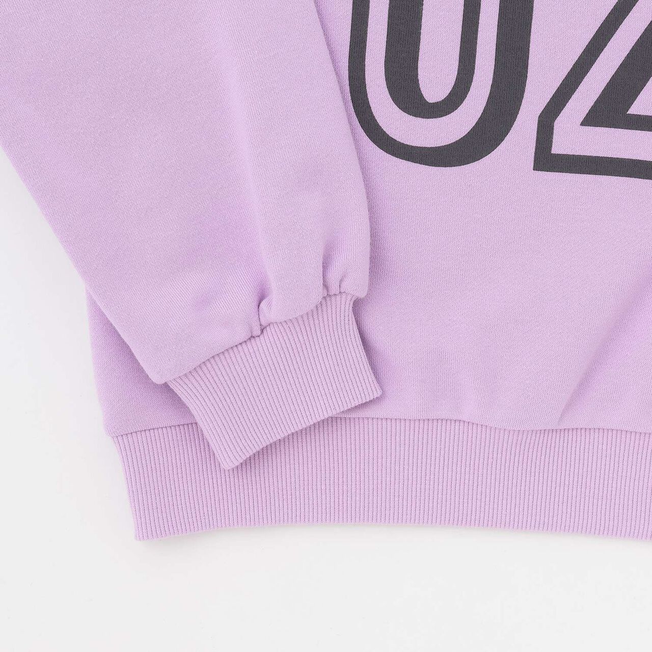 Assorted Flock Print Fleece Pullover,Lavender, large image number 4