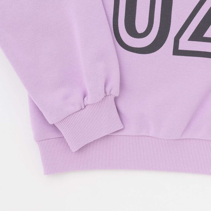 Assorted Flock Print Fleece Pullover,Lavender, medium image number 4