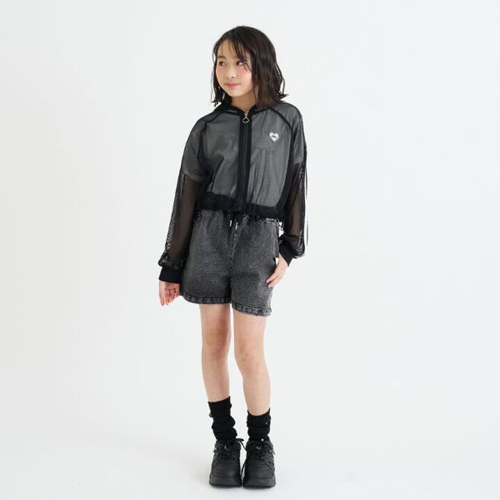 [Set Item] Mesh Hoodie + Short Sleeve T-Shirt,Sax blue, medium image number 16