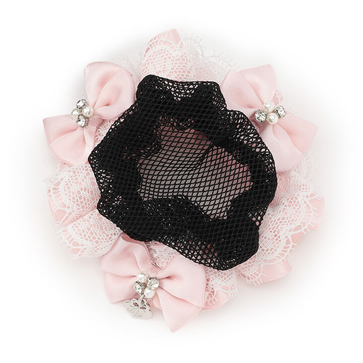 [Ballet] Frill Bun Net,Light pink, medium image number 5