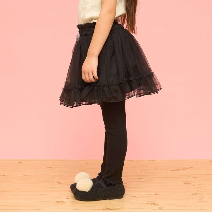 Frilly Tulle Skirt Shorts,Blue gray, medium image number 25