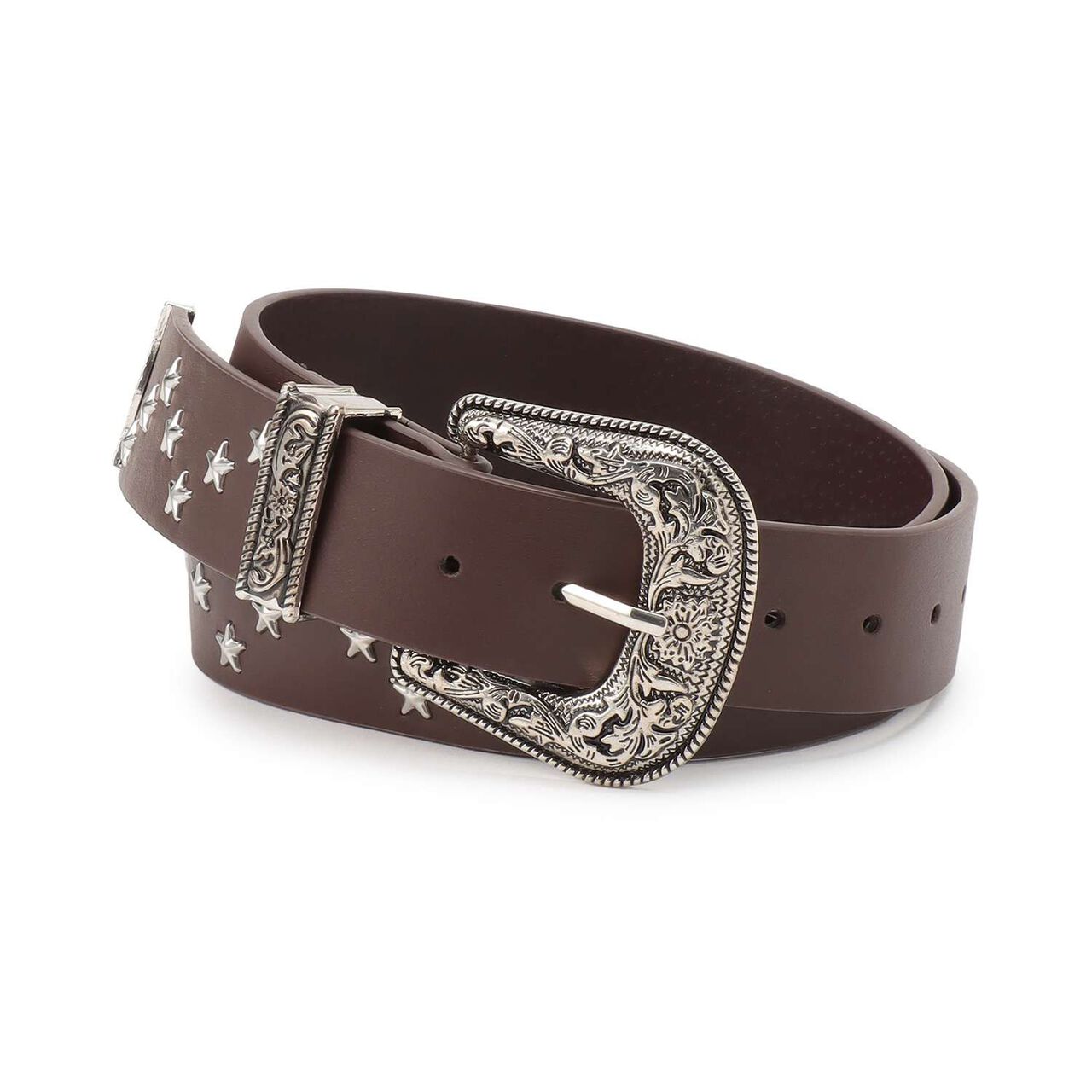Western Studded Belt,Brown, large image number 0