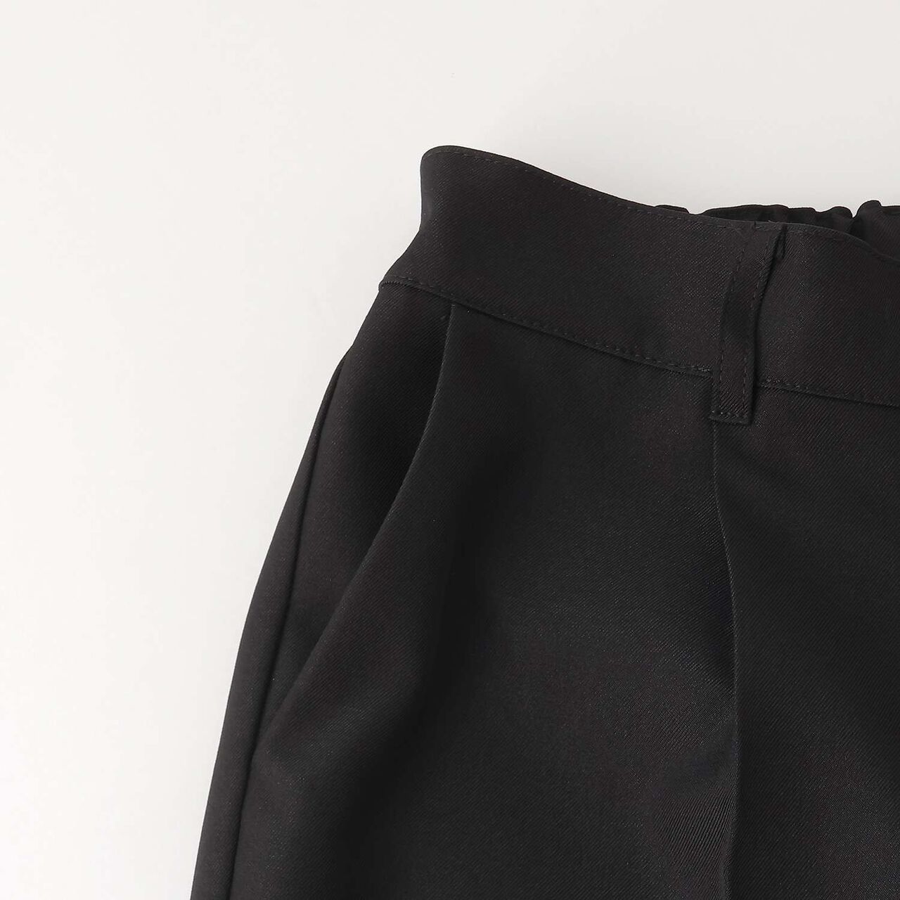 [Graduation Attire] Tuck Wide Pants,Black, large image number 8