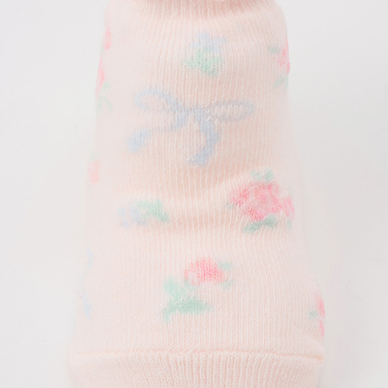 Small Floral Pattern Socks,Off white, large image number 4