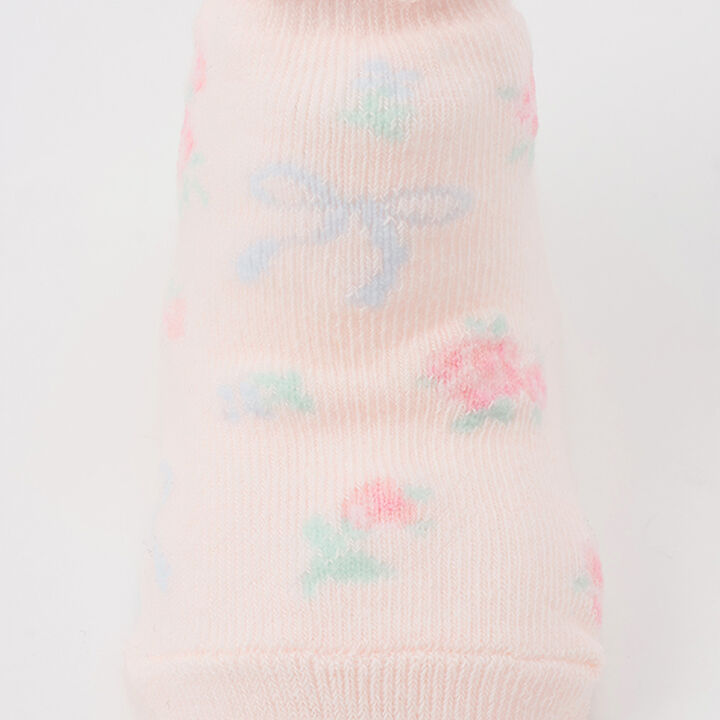 Small Floral Pattern Socks,Off white, medium image number 4