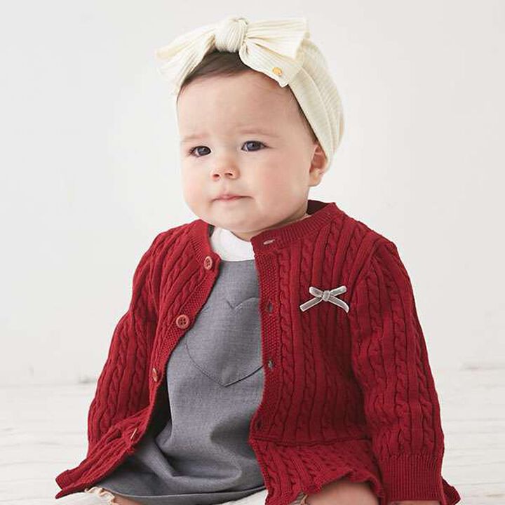 Cable Peplum Cardigan,Ivory, medium image number 10