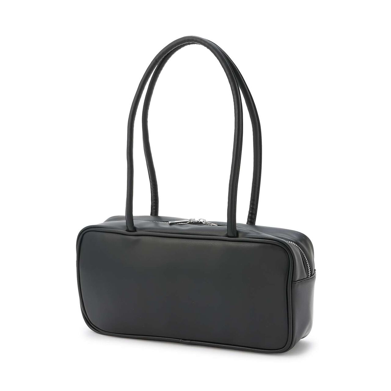 [Parent-Child Matching] Leather-Look Boston Bag,Sax blue, large image number 4