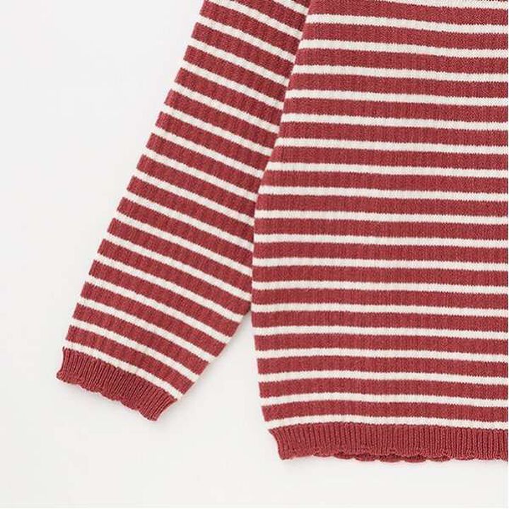 Fluffy Heart Rib Knit,Red, medium image number 9