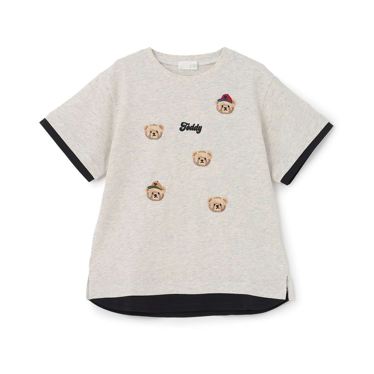 Assorted Embroidery T-Shirt,Milky white, large image number 10