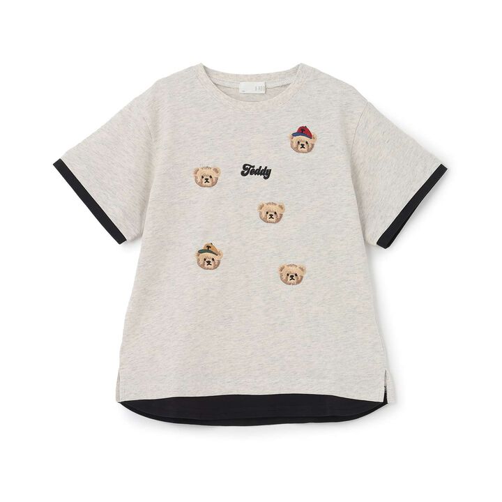 Assorted Embroidery T-Shirt,Milky white, medium image number 10