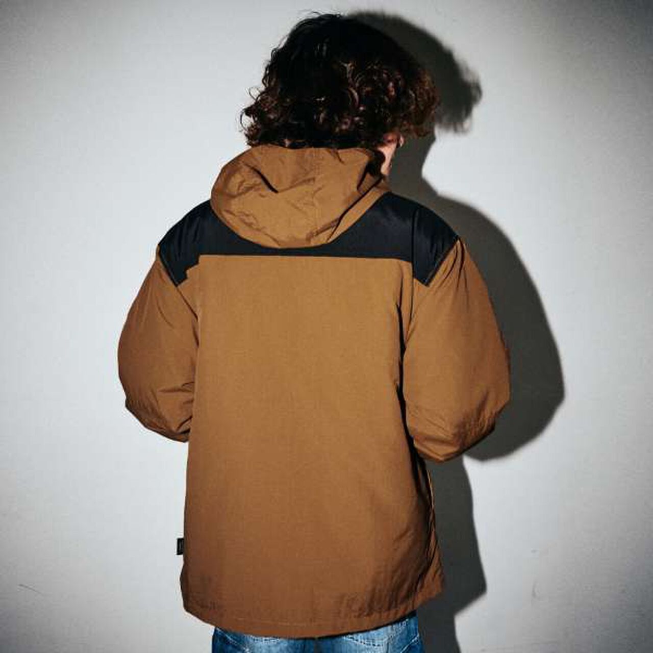 Water-Repellent Nylon 3-Way Coat with Boa Inner,Khaki, large image number 4