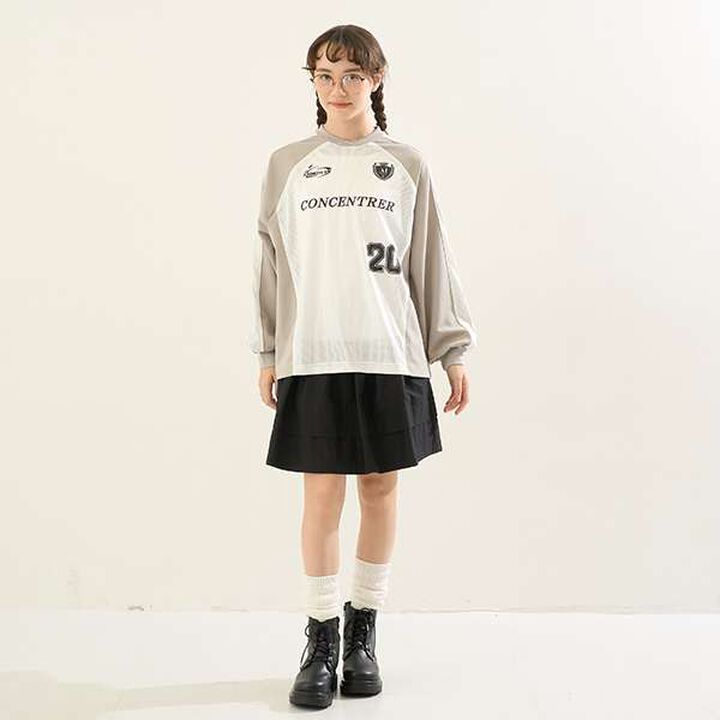 [AMI] Mesh Game Shirt,Off white, medium image number 5