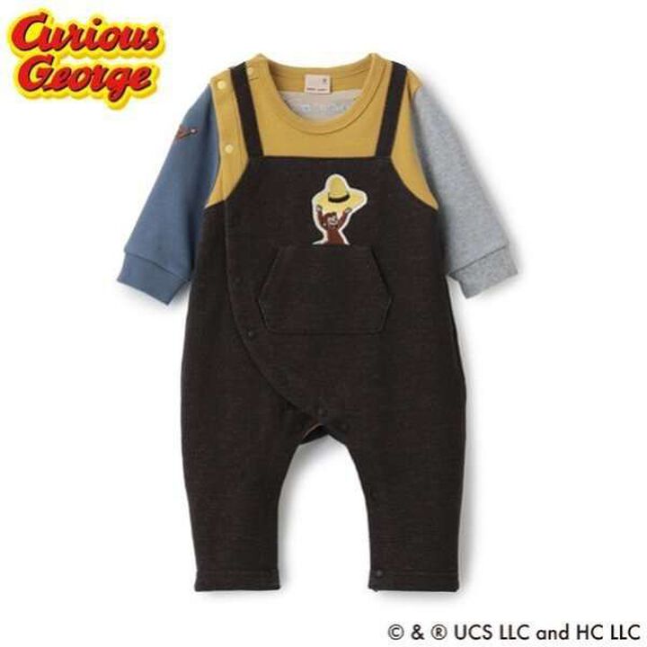 Curious George Overalls,Yellow, medium image number 0