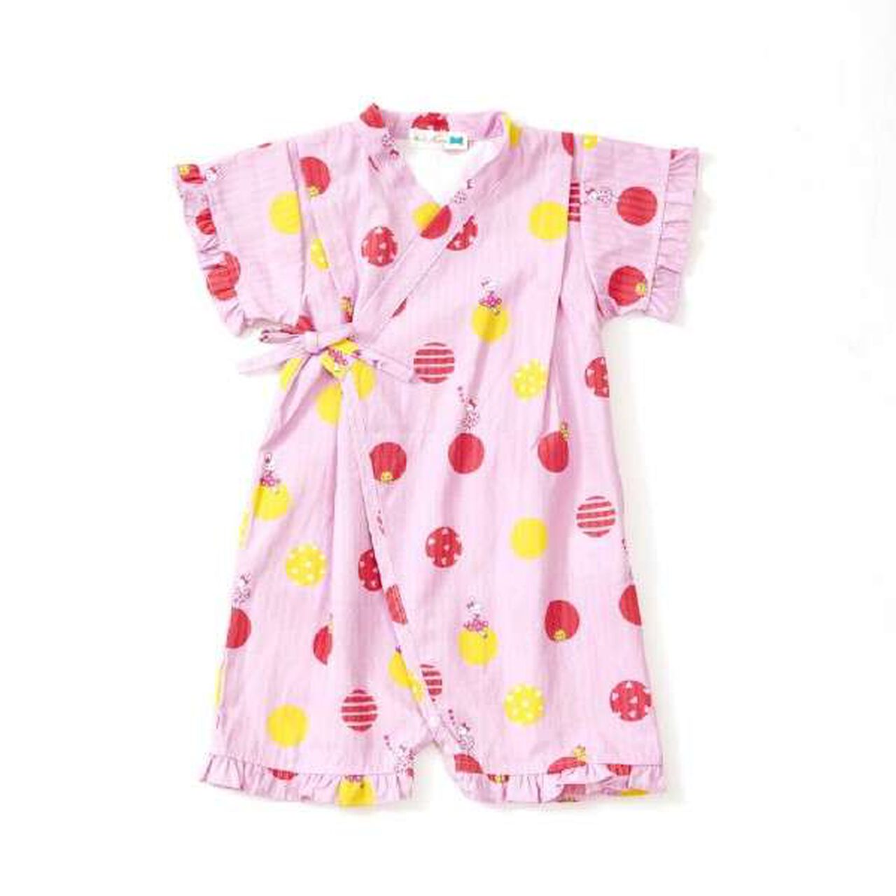 KP Polka Dot Pattern & Mimi-chan Jinbei All-in-One (Free),Pink, large image number 0