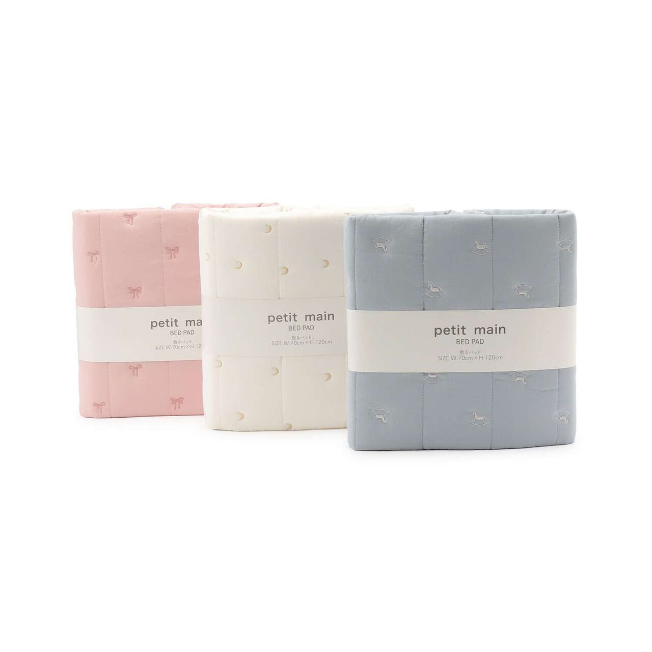 Quilted Embroidery Mattress Pad,Ivory, large image number 4