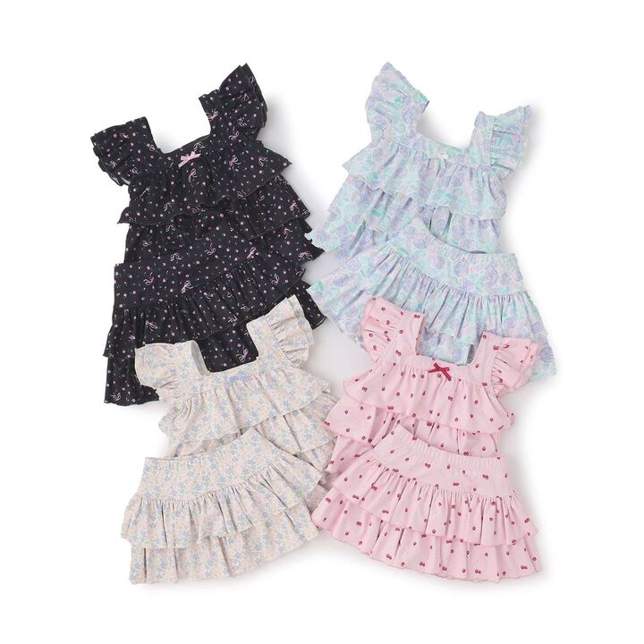 [SWIM] [UV Protection] Tiered Top & Tiered Skirt Separate Swimsuit,Lavender, medium image number 15