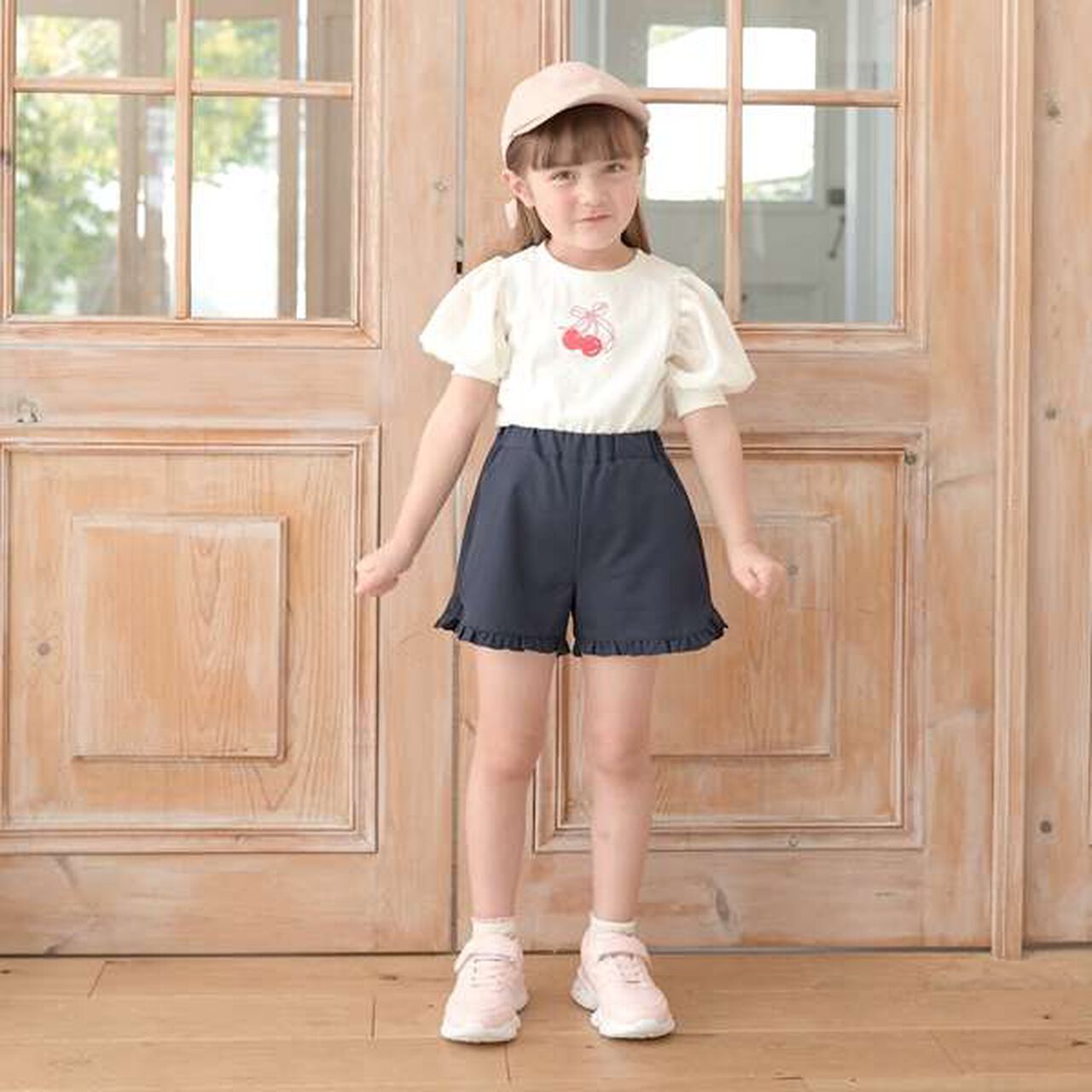 Frill Hem Shorts,Ivory, large image number 8