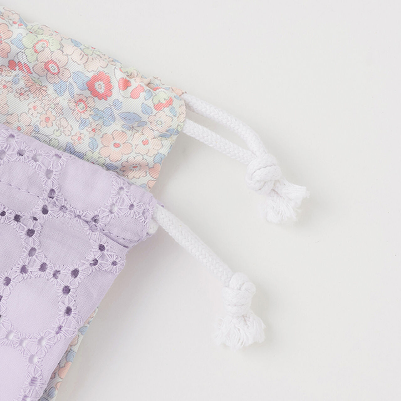 One Point Drawstring Pouch 2P,Navy, large image number 2