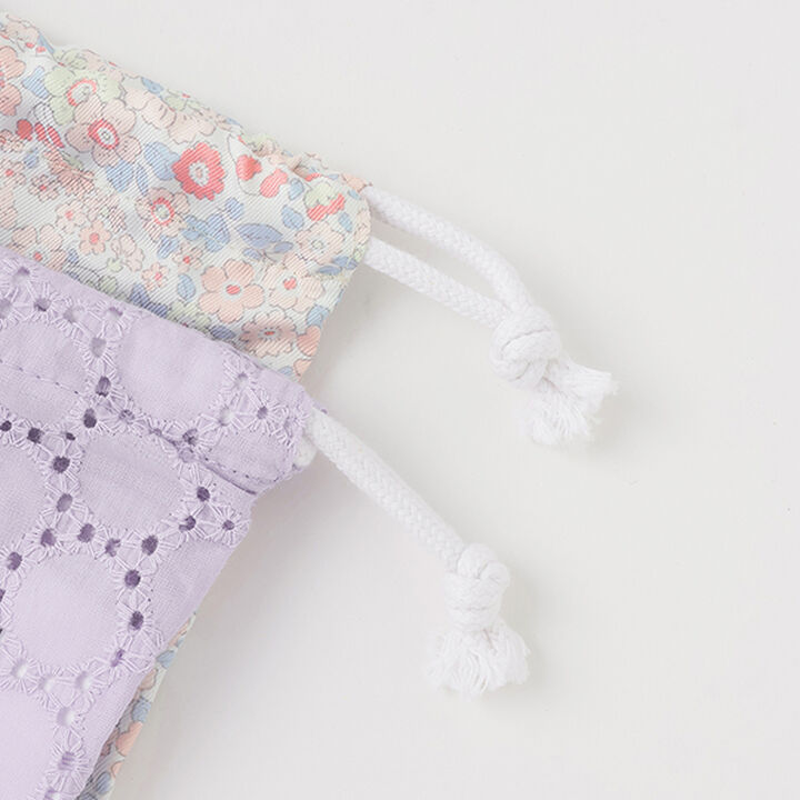 One Point Drawstring Pouch 2P,Navy, medium image number 2