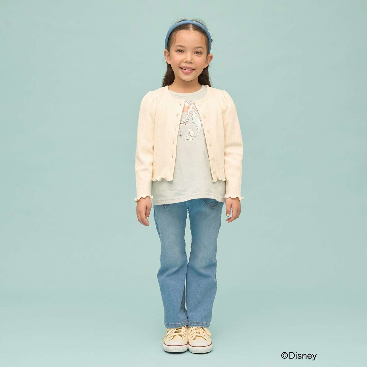 [UV Processing] Patterned Mesh Cardigan,Blue gray, large image number 18